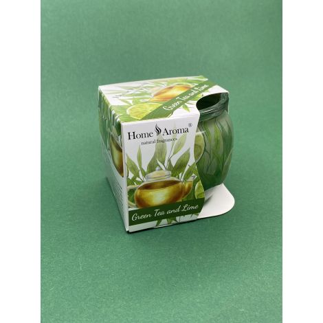 ŚWIECZKA ZAPACHOWE HOME AROMA - GREEN TEAM AND LIM 70G